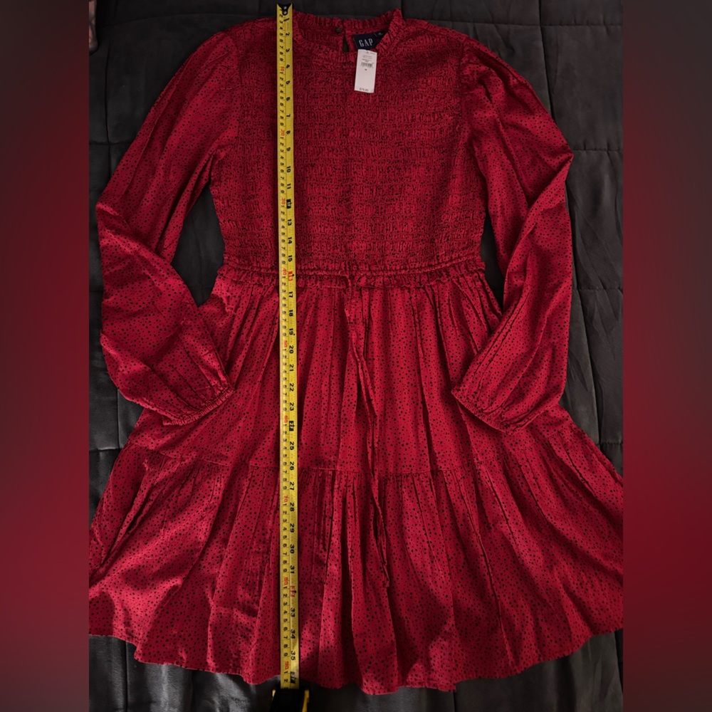 GAP Red Textured Dress - Picture 4 of 9